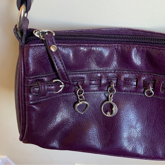 Deep Purple Celestial Vegan Leather Mini Baguette - Picture 2 of 5